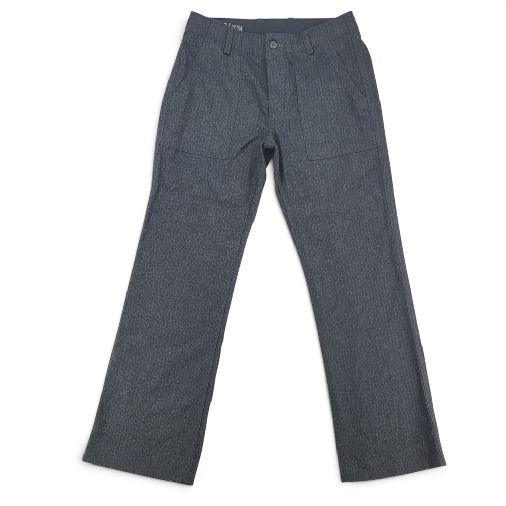 GAP Mens 34x34 Wool Blend Pants Gray Straight Casual Minimalist Preppy‎ Workwear